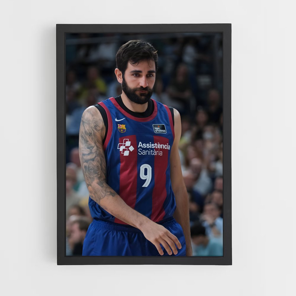 Poster Ricky rubio barbu – affiche Basketball (vue 2)
